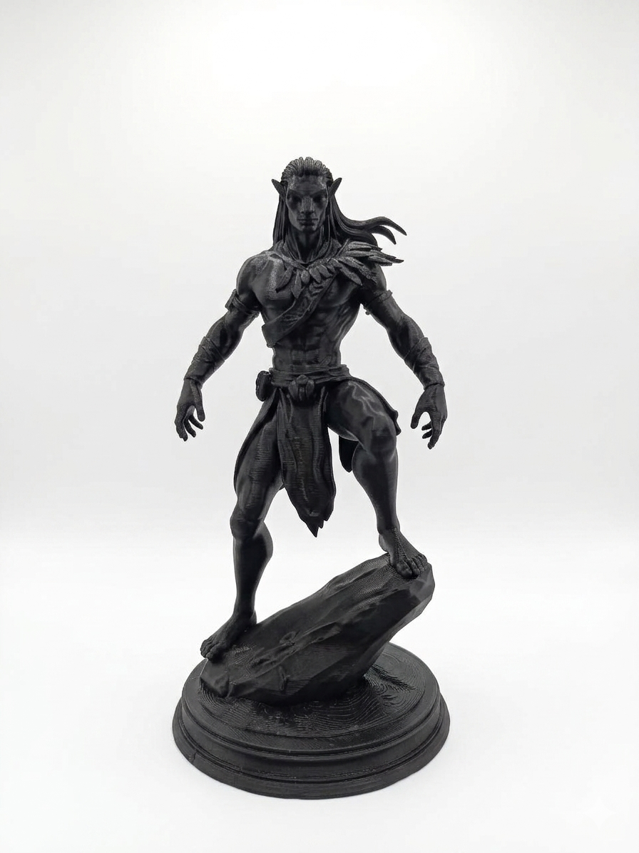Na'vi Warrior Figurine - Avatar-Inspired Fantasy Statue