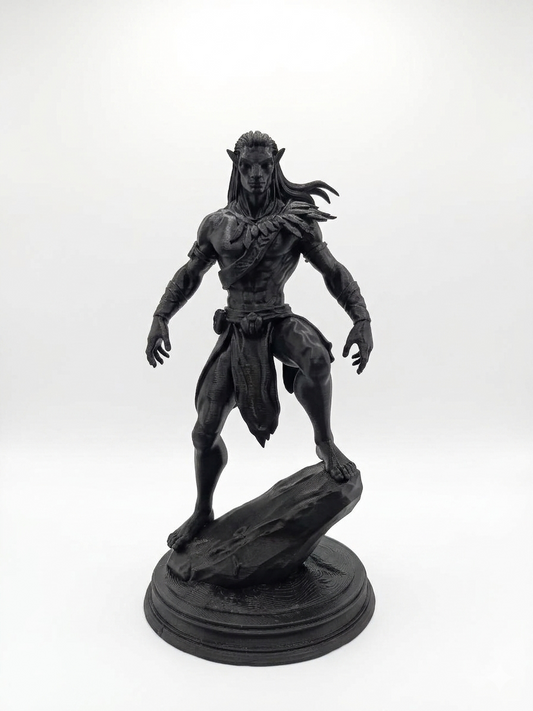 Na'vi Warrior Figurine - Avatar-Inspired Fantasy Statue